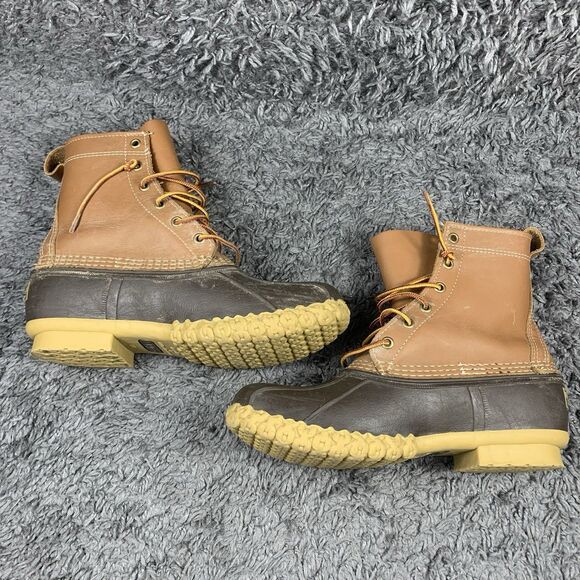 Vintage L.L. Bean Leather Bean Boots Men\'s Size 7 M  Maine 175052 Duck Boot main image 6